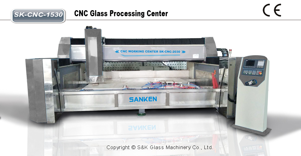 SK-CNC-1224 CNC玻璃磨边加工中心
