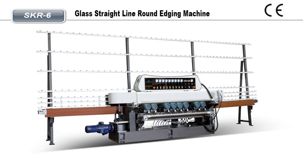 玻璃单直线圆边磨边机