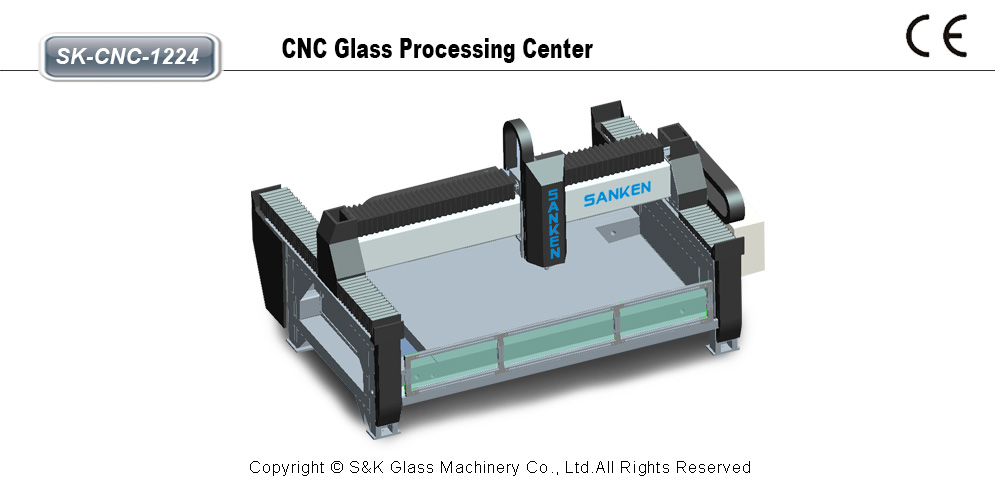 SK-CNC-1224 CNC玻璃磨边加工中心